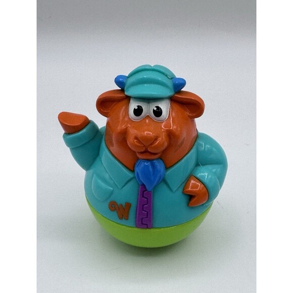 Vintage Weeebles Lot Of 6 Toy Figures Dog, Pig, Cow(s) Penguin Alligator - Picture 9 of 14